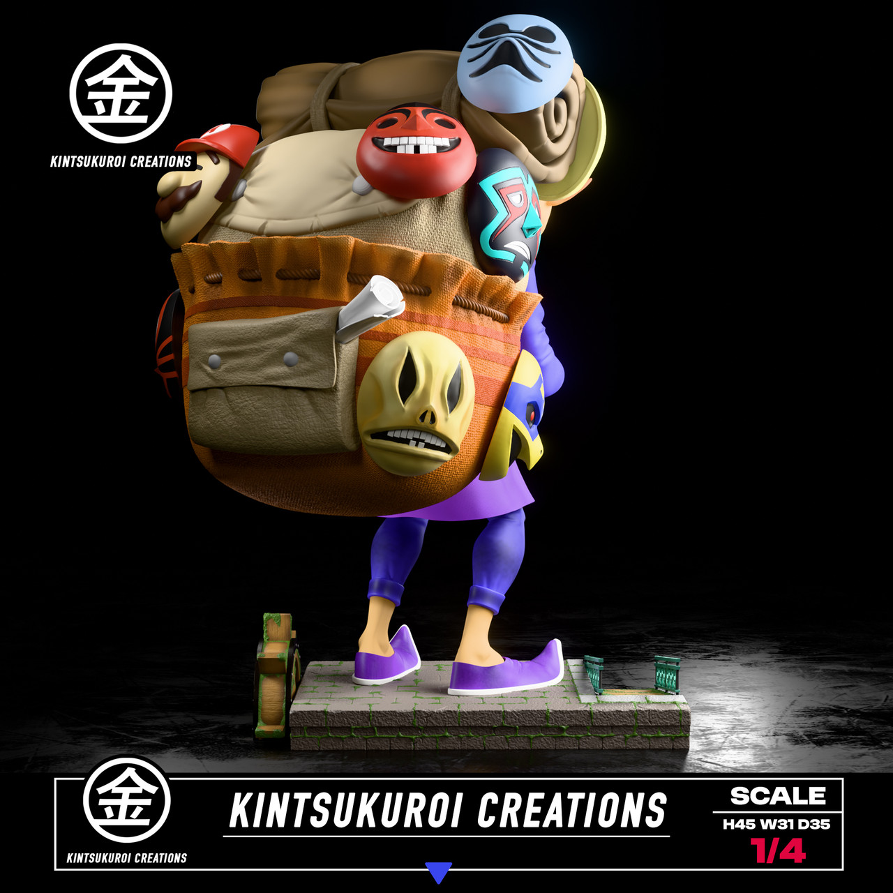 Happy & Angry Mask Salesman 1/4