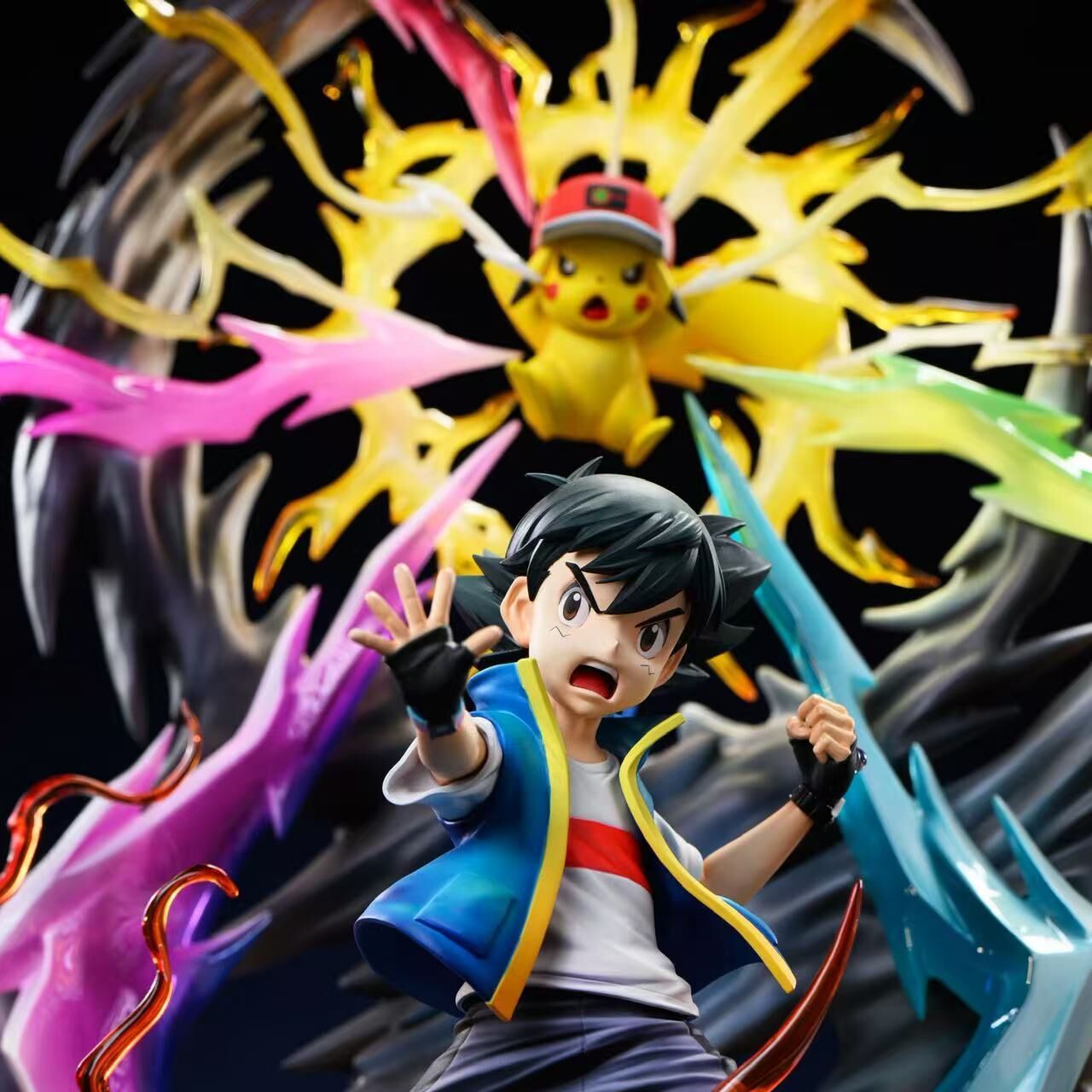Ash Ketchum & Pikachu Thunderbolt - Pokemon 1/8