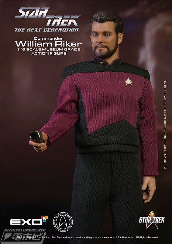 Star Trek: The Next Generation Lieutenant Colonel William T. Riker 1/6