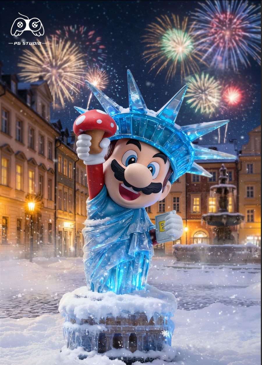 Mario cos Statue of Liberty