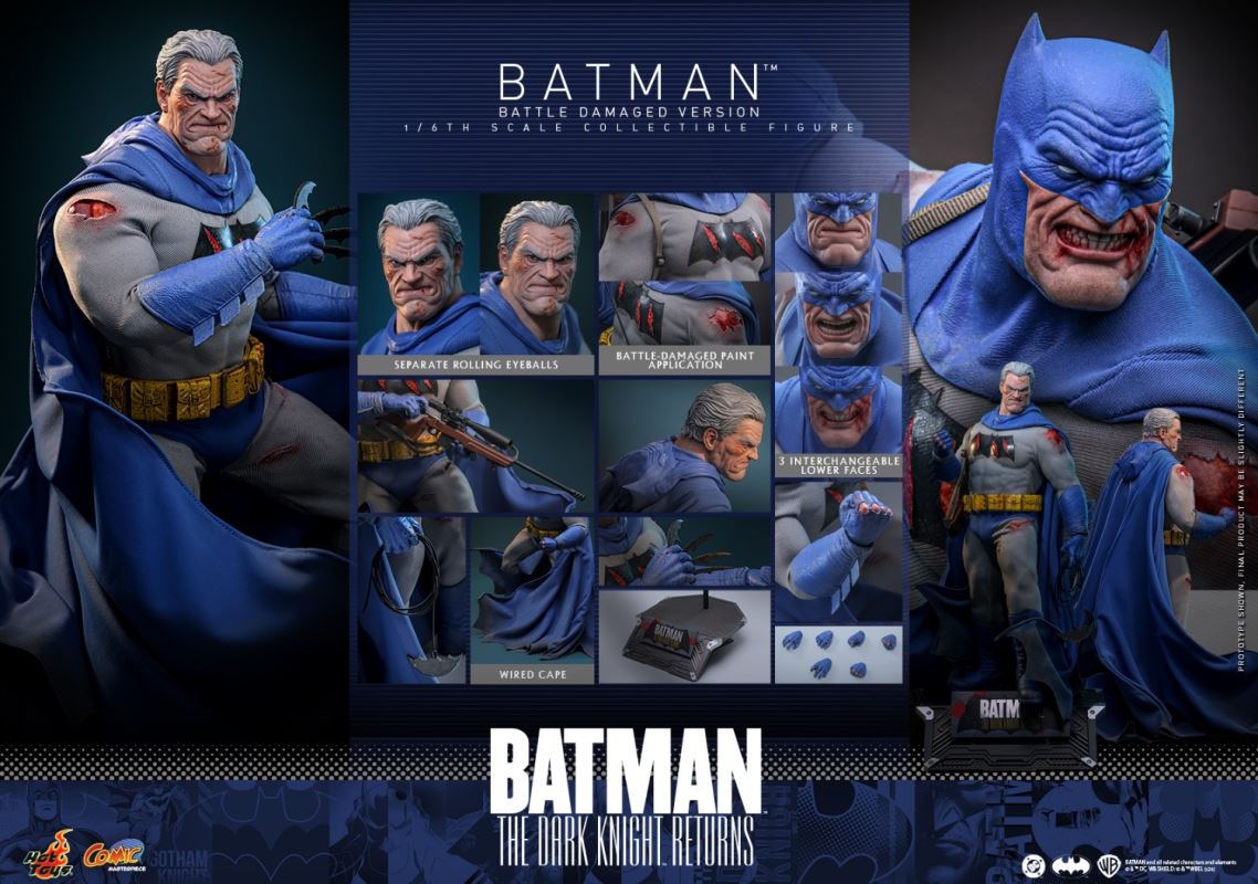 DC Comics Batman: The Dark Knight Returns (Battle Damaged Version) 1/6
