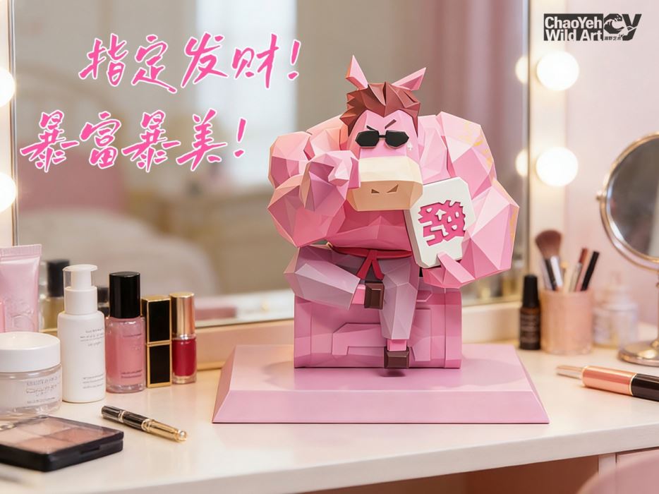 Lucky Horse Year Gift, Trendy Toy Figurine