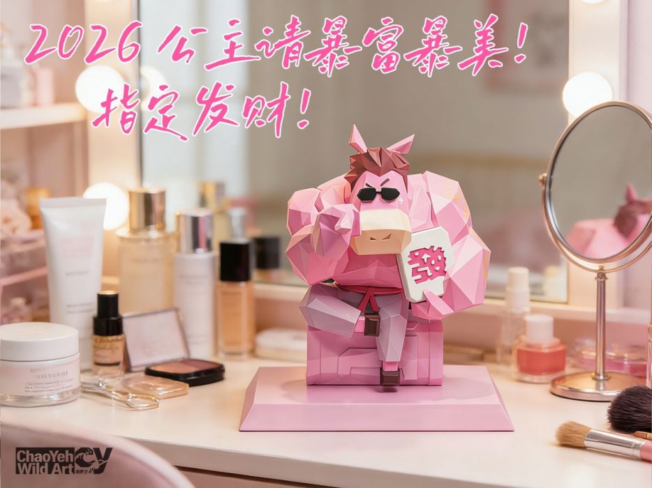 Lucky Horse Year Gift, Trendy Toy Figurine