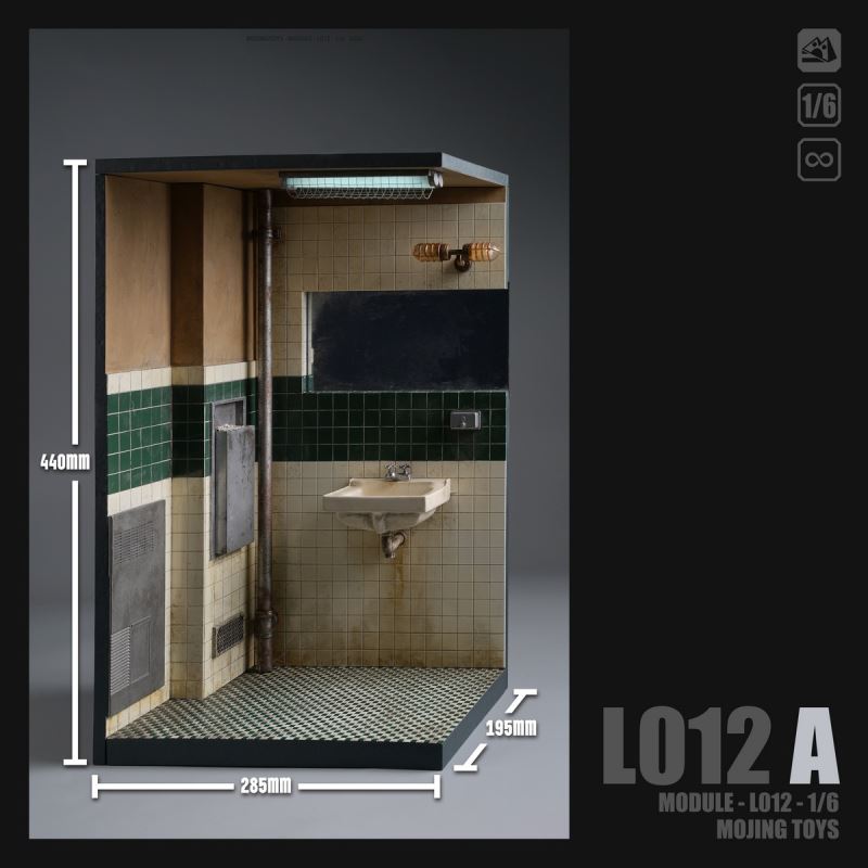 JOKER Bathroom Scene Diorama 1/6