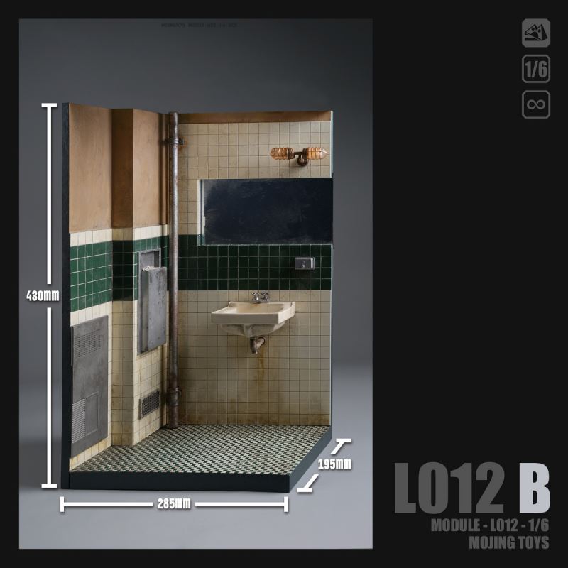 JOKER Bathroom Scene Diorama 1/6