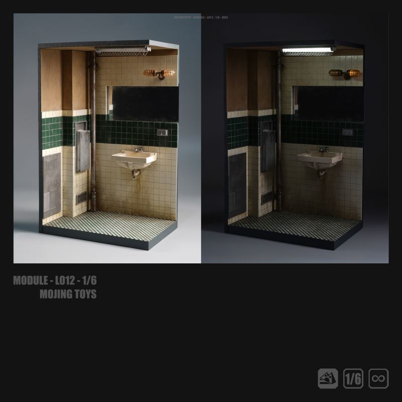 JOKER Bathroom Scene Diorama 1/6
