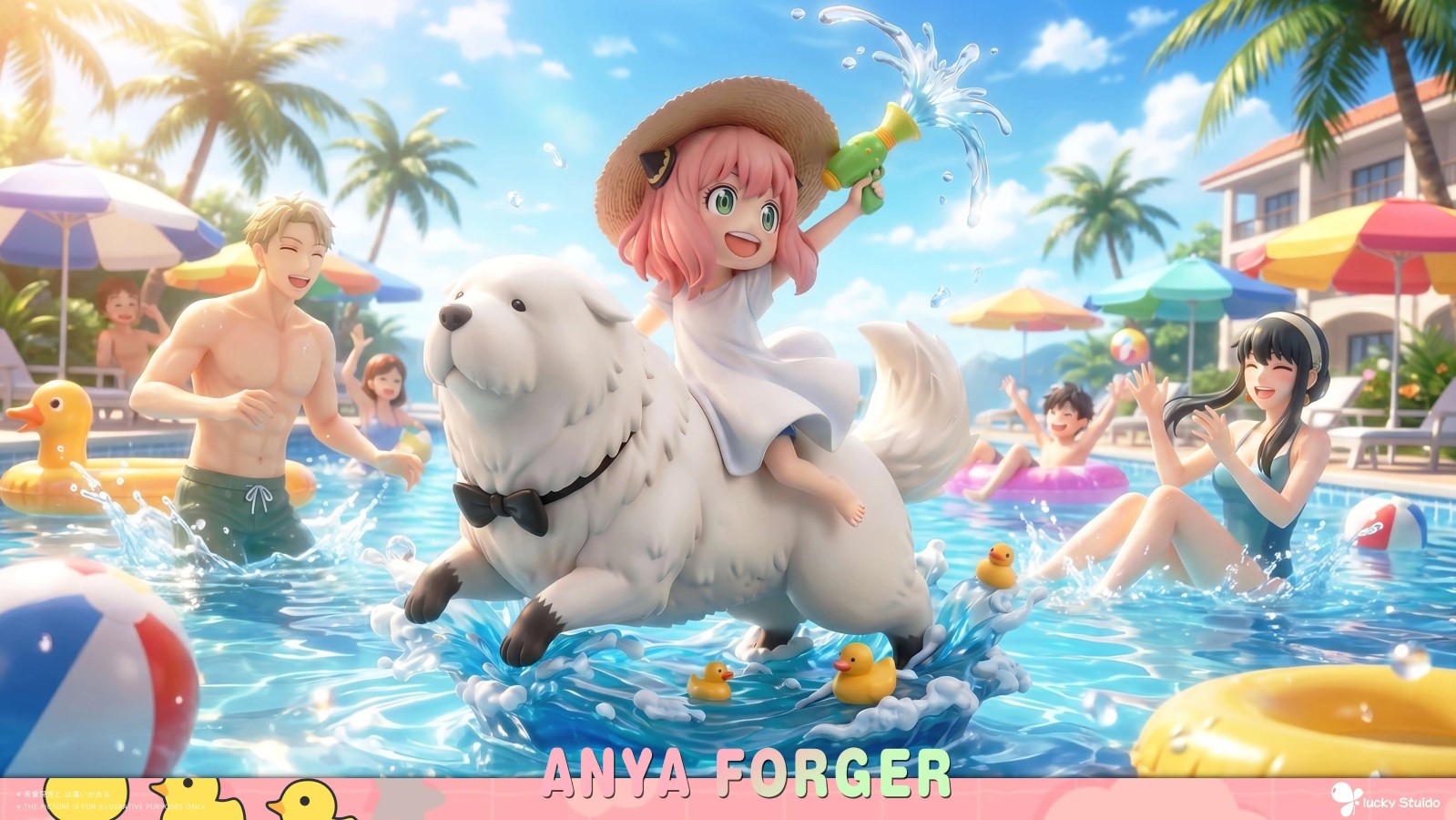 Water Playing Anya & Bond - SPY X FAMILY