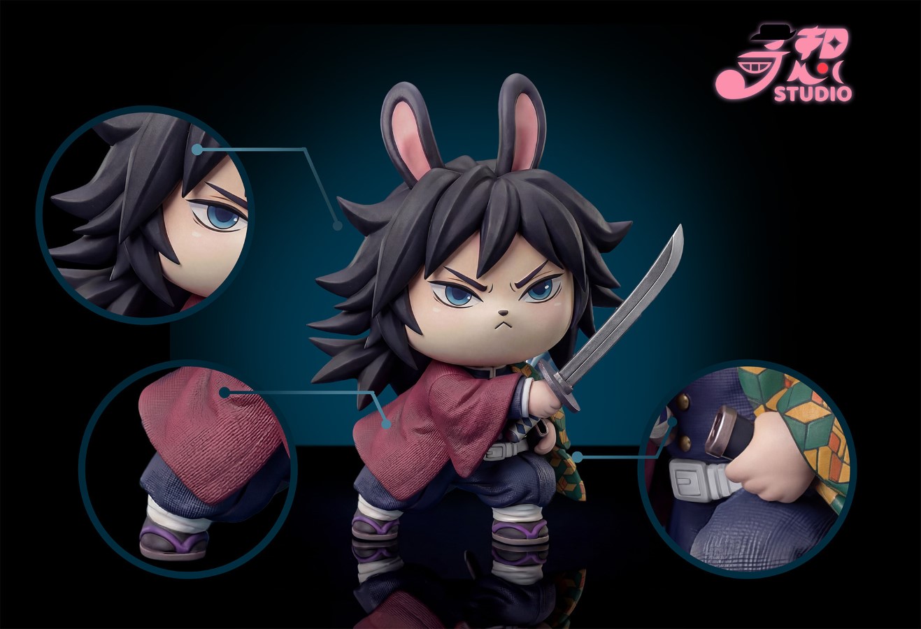 Chiikawa Usachi Cos Giyu Tomioka