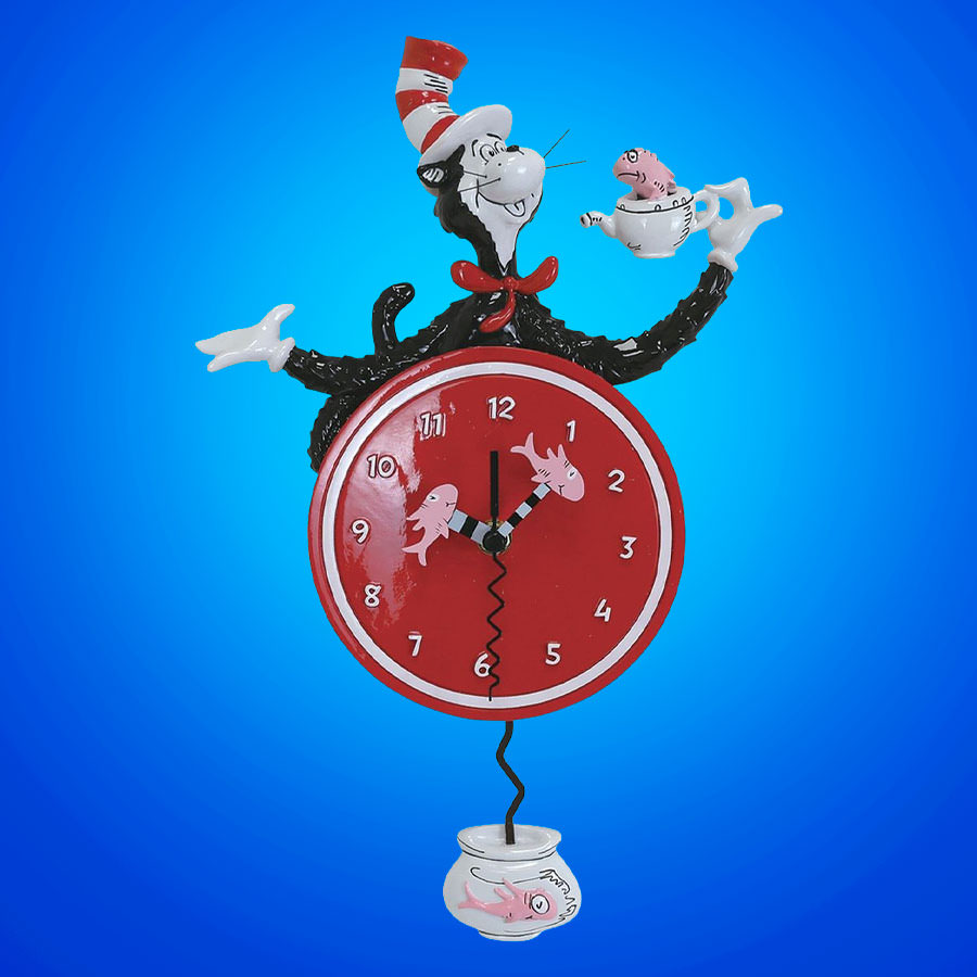 Cat in the Hat Wall Clock
