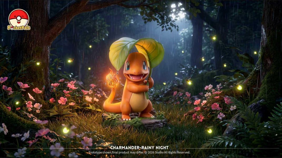 Charmander in the Rain - Pokemon