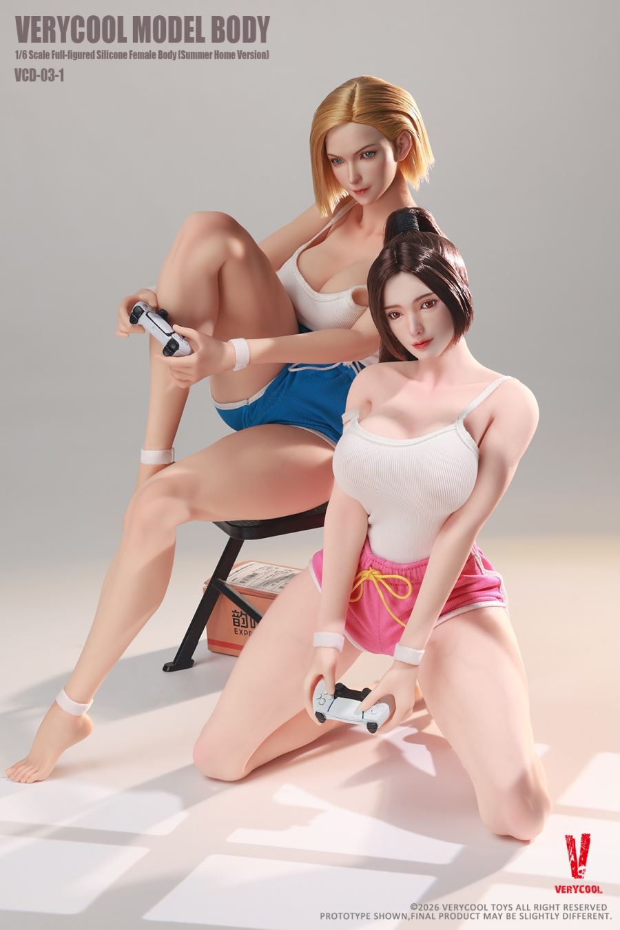 Body No.3 - Full-Figured 1/6 Silicone Female Body [Summer Loungewear Version]