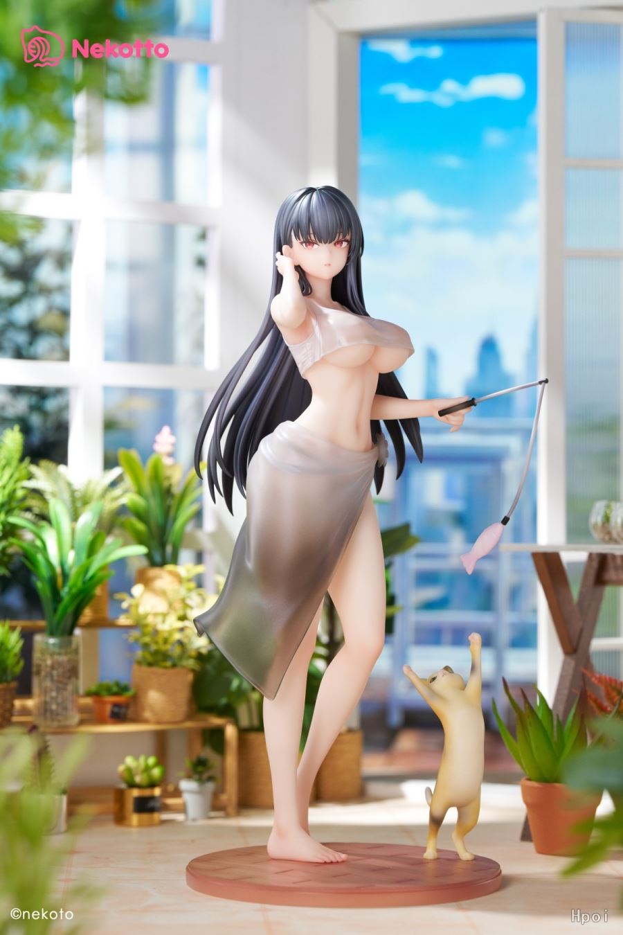 Cat-Playing Girl Kioto 1/6