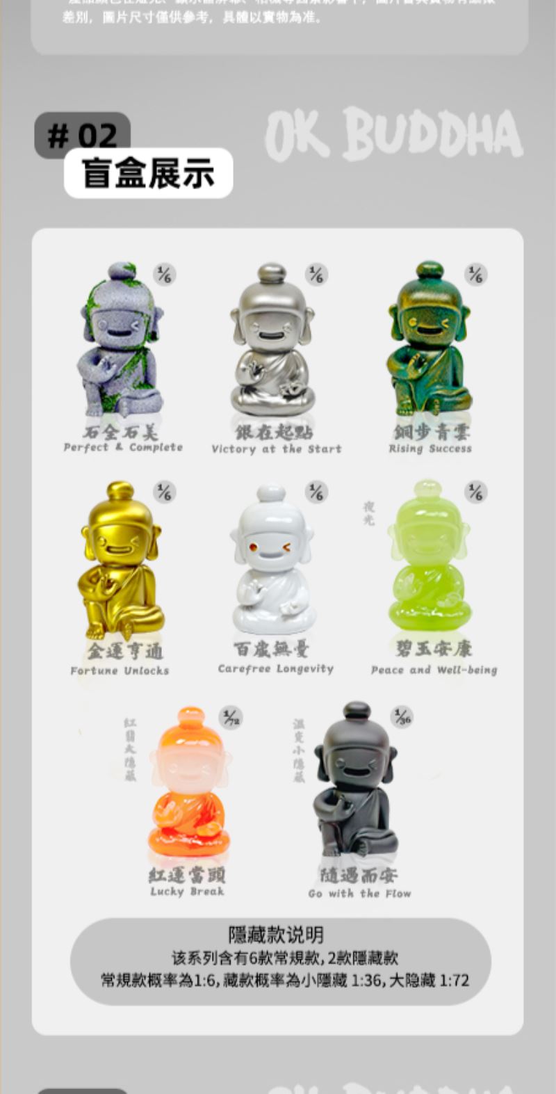 OK Buddha Eight Directions Colorful Image Blind Box Series - Abundant Blessings