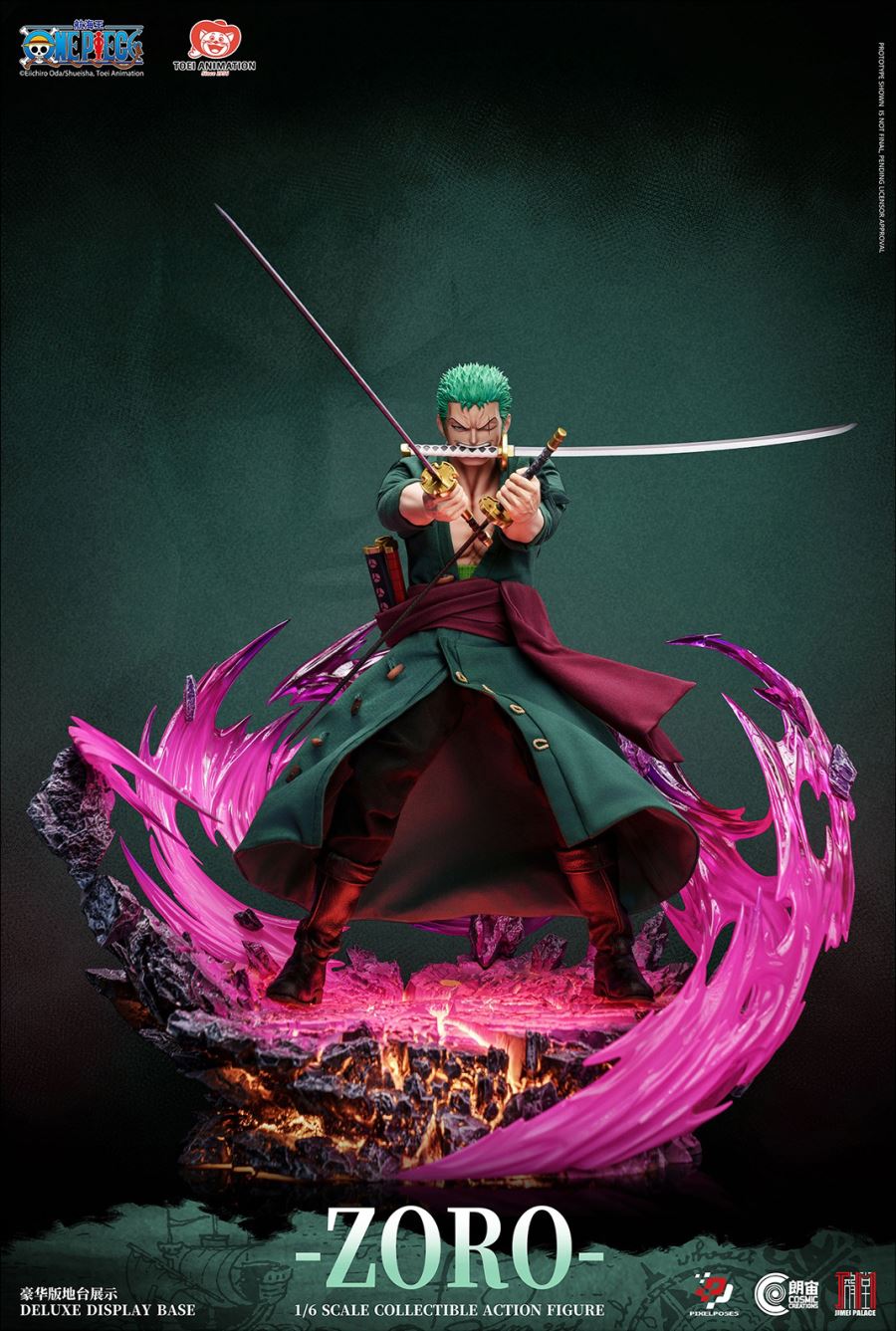 Zoro - One Piece Platinum Silicone Action Figure 1/6 [Licensed]