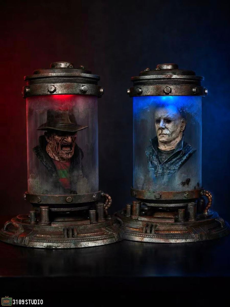 Michael Myers & Freddy Krueger head jar 1/4