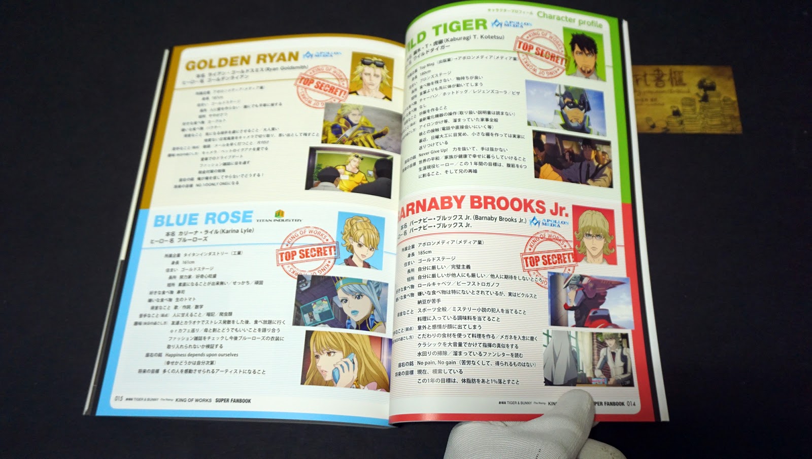 รีวิวหนังสือเก่าหายาก Tiger & Bunny Works - King of Works Art Book Limited Collector Box Set