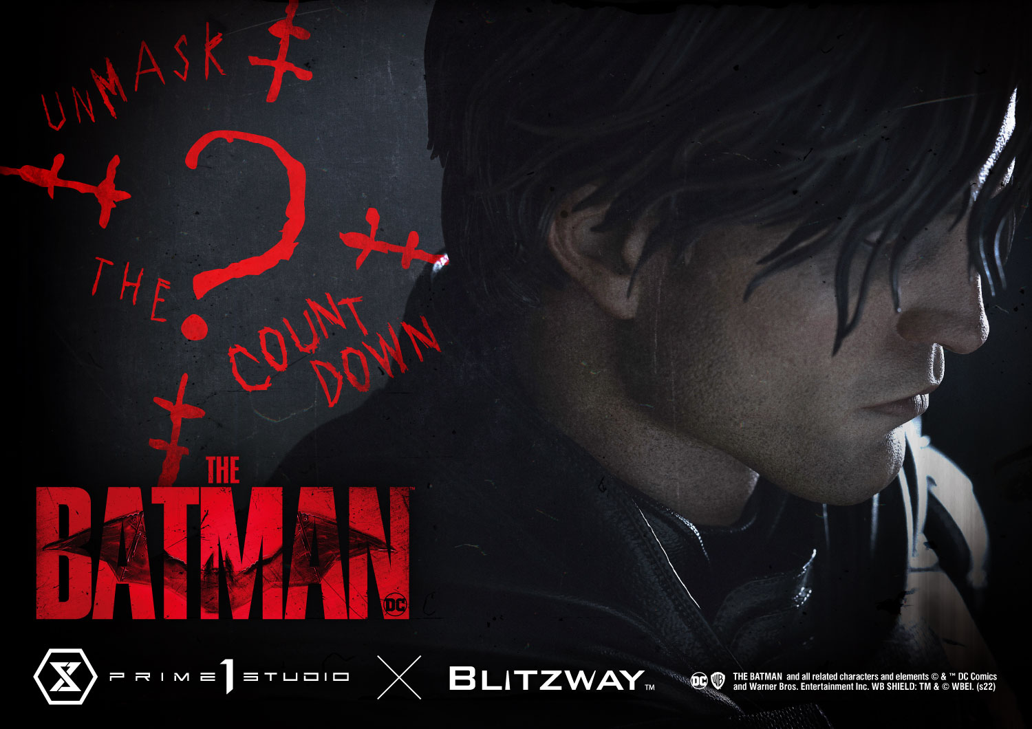 ภาพทีเซอร์งานปั้นบรูซ เวย์น เวอร์ชั่นโรเบิร์ต แพททินสัน ค่าย Prime1Studio