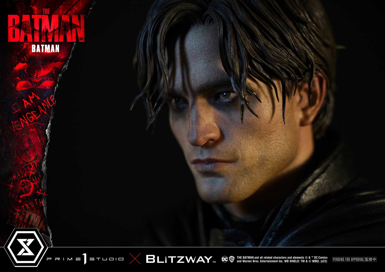 ภาพทีเซอร์งานปั้นบรูซ เวย์น เวอร์ชั่นโรเบิร์ต แพททินสัน ค่าย Prime1Studio