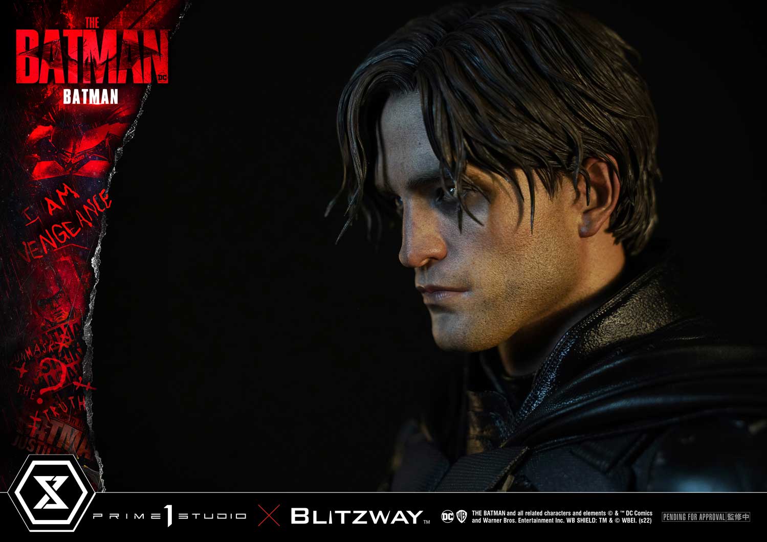 ภาพทีเซอร์งานปั้นบรูซ เวย์น เวอร์ชั่นโรเบิร์ต แพททินสัน ค่าย Prime1Studio
