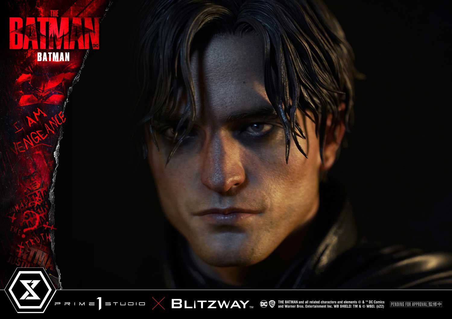 ภาพทีเซอร์งานปั้นบรูซ เวย์น เวอร์ชั่นโรเบิร์ต แพททินสัน ค่าย Prime1Studio