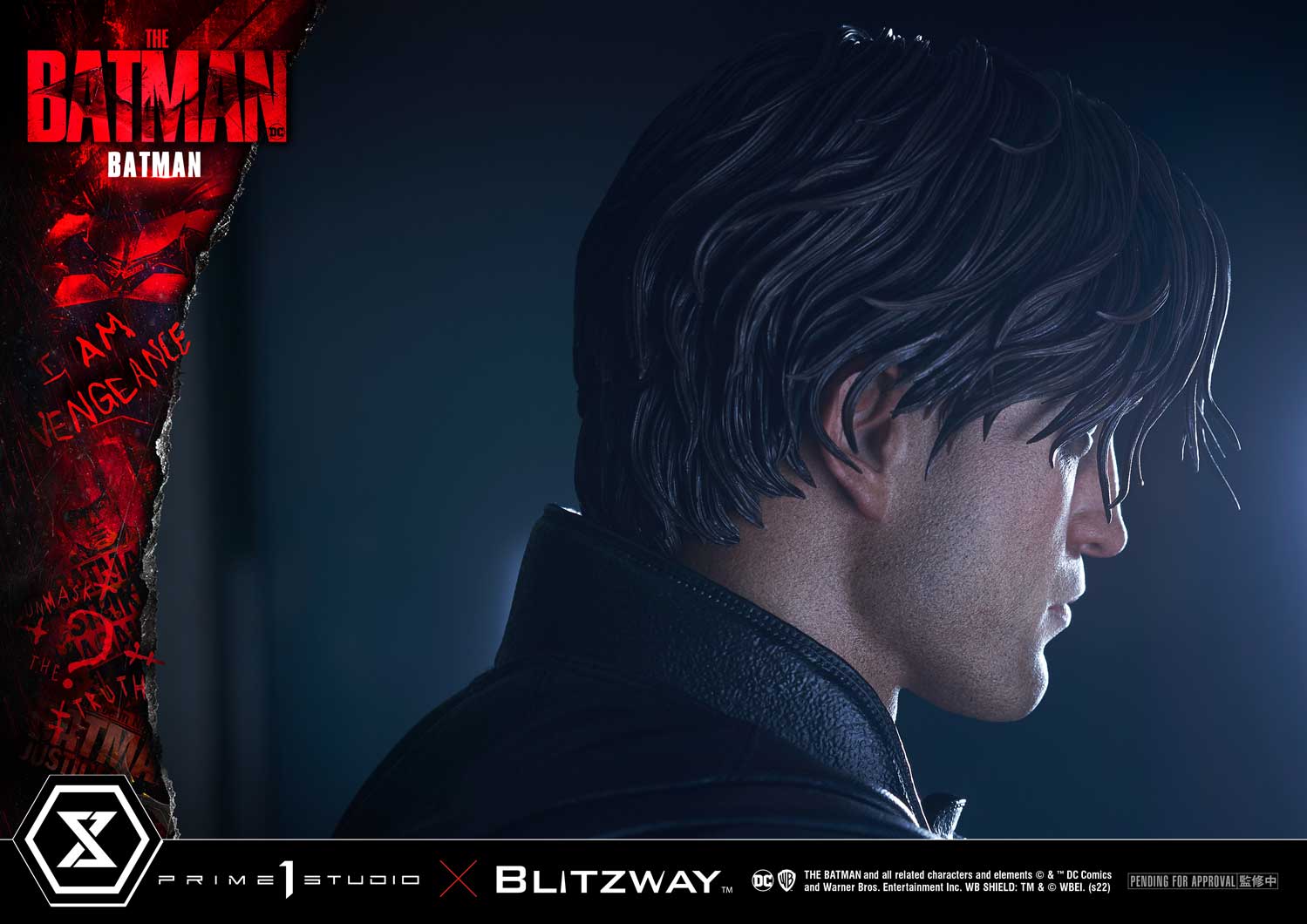 ภาพทีเซอร์งานปั้นบรูซ เวย์น เวอร์ชั่นโรเบิร์ต แพททินสัน ค่าย Prime1Studio