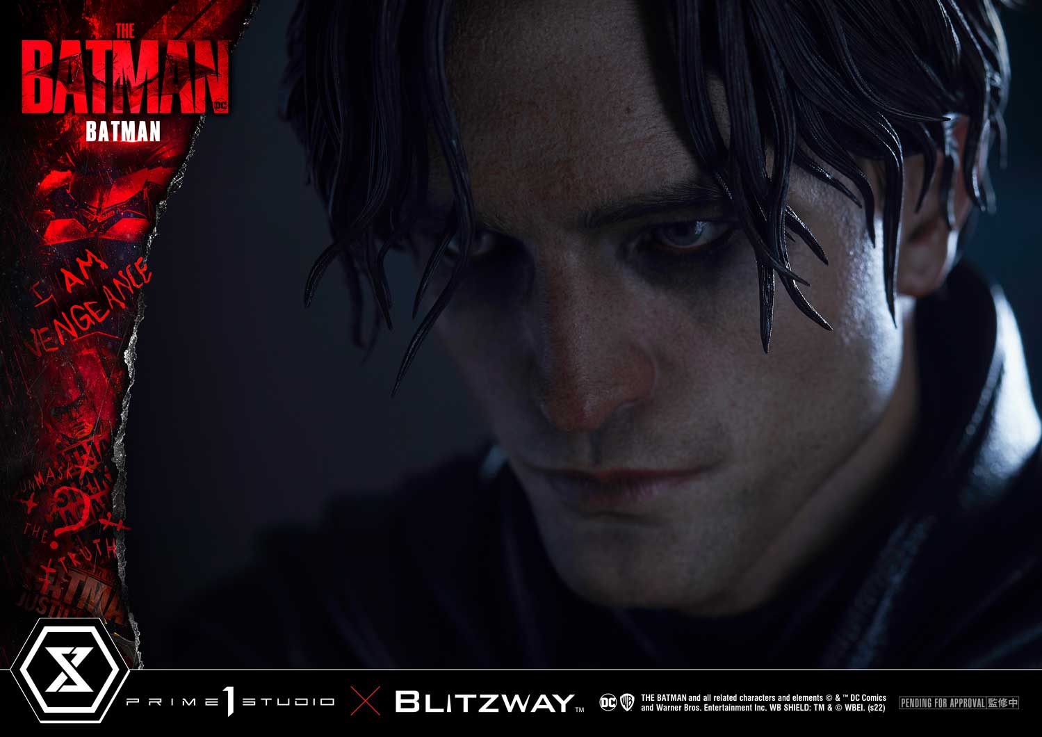 ภาพทีเซอร์งานปั้นบรูซ เวย์น เวอร์ชั่นโรเบิร์ต แพททินสัน ค่าย Prime1Studio