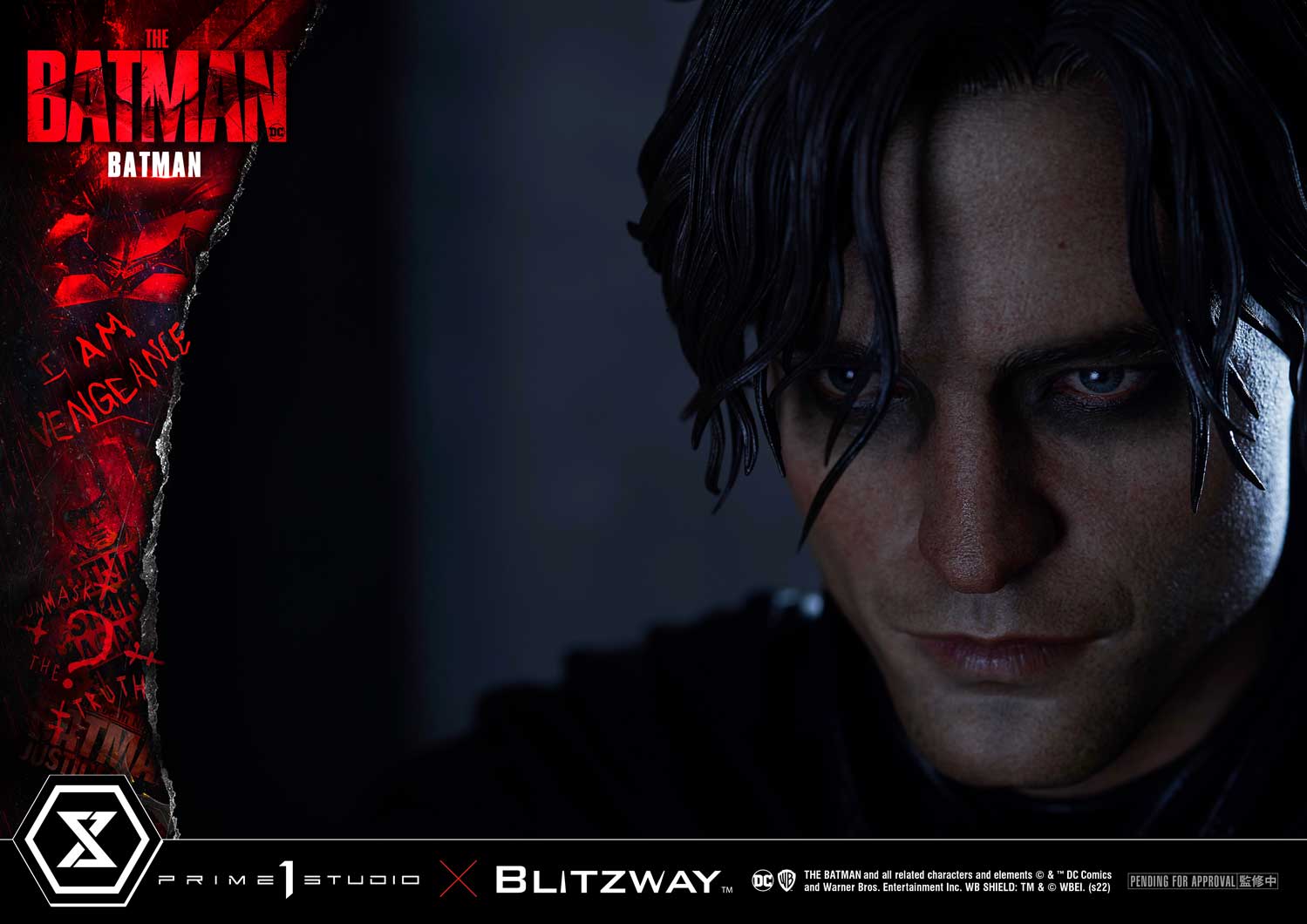 ภาพทีเซอร์งานปั้นบรูซ เวย์น เวอร์ชั่นโรเบิร์ต แพททินสัน ค่าย Prime1Studio