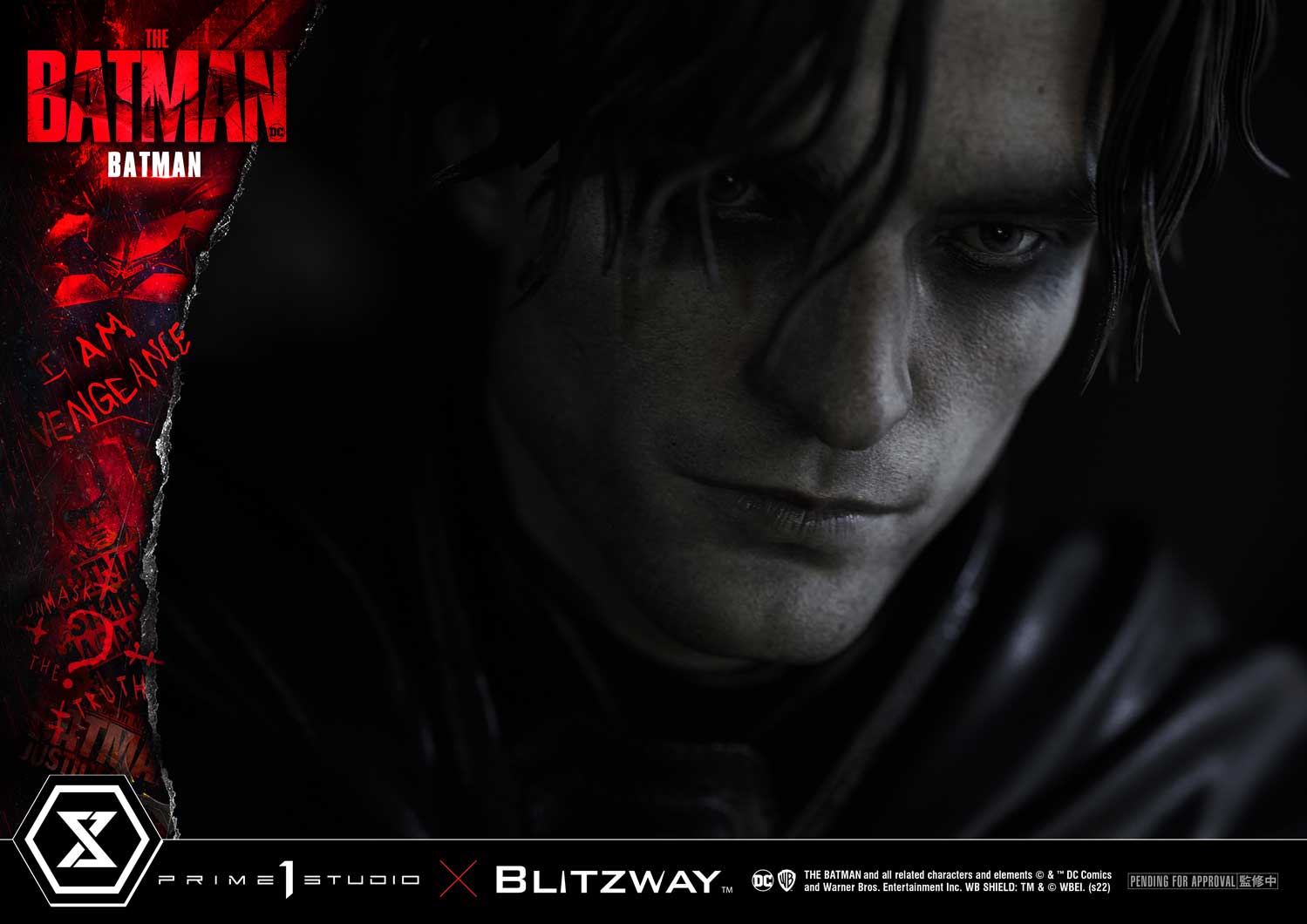 ภาพทีเซอร์งานปั้นบรูซ เวย์น เวอร์ชั่นโรเบิร์ต แพททินสัน ค่าย Prime1Studio