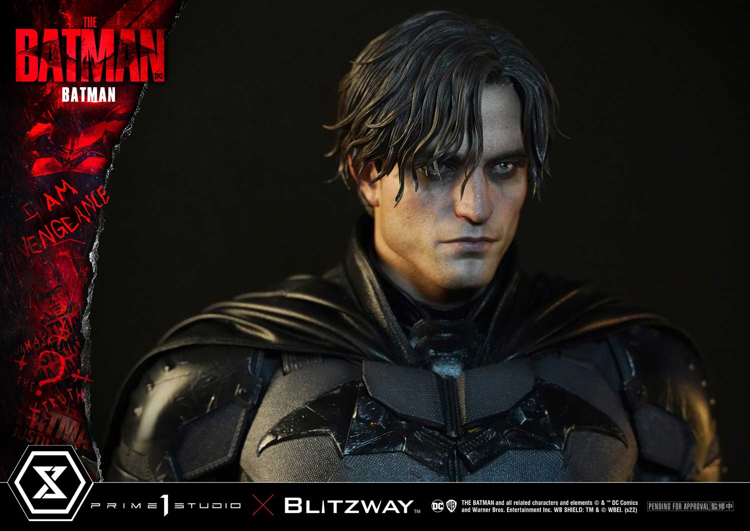 ภาพทีเซอร์งานปั้นบรูซ เวย์น เวอร์ชั่นโรเบิร์ต แพททินสัน ค่าย Prime1Studio