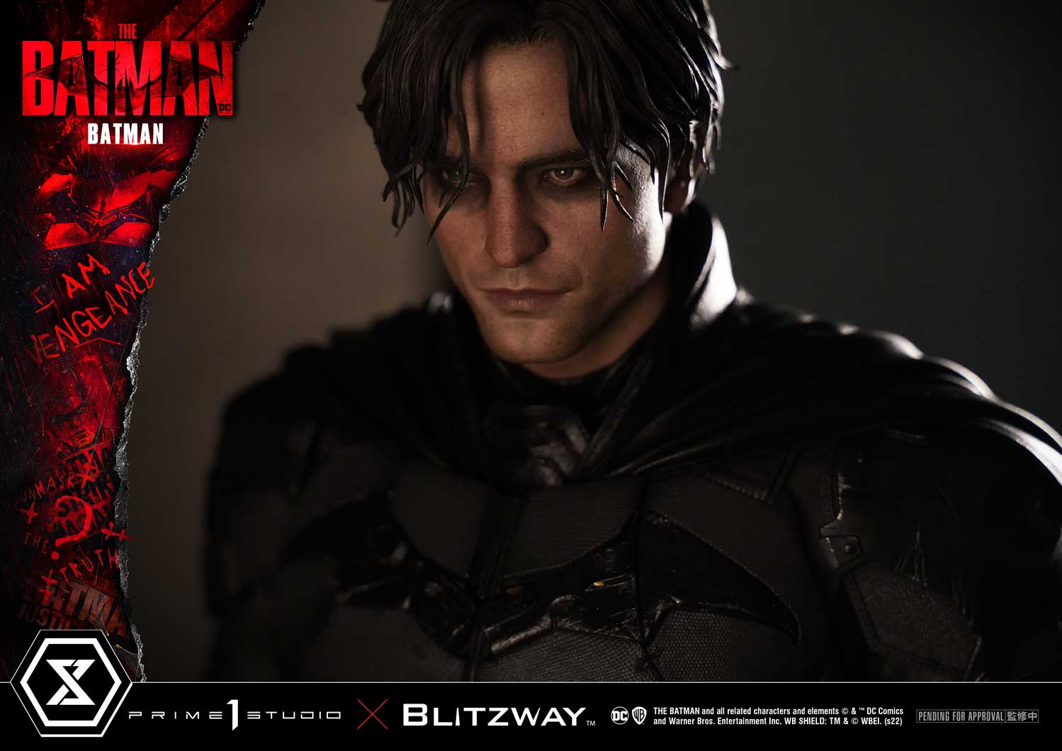ภาพทีเซอร์งานปั้นบรูซ เวย์น เวอร์ชั่นโรเบิร์ต แพททินสัน ค่าย Prime1Studio
