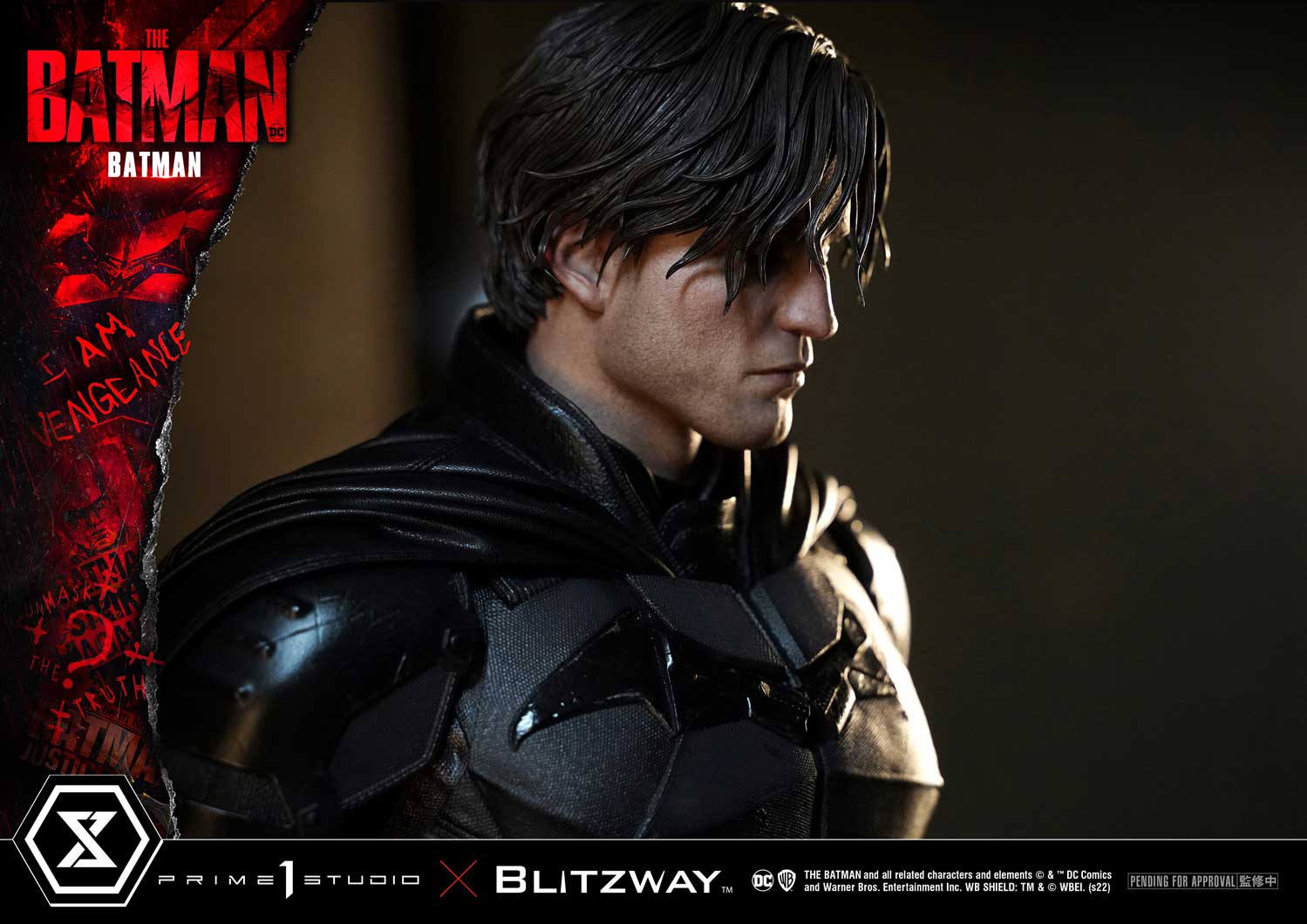 ภาพทีเซอร์งานปั้นบรูซ เวย์น เวอร์ชั่นโรเบิร์ต แพททินสัน ค่าย Prime1Studio