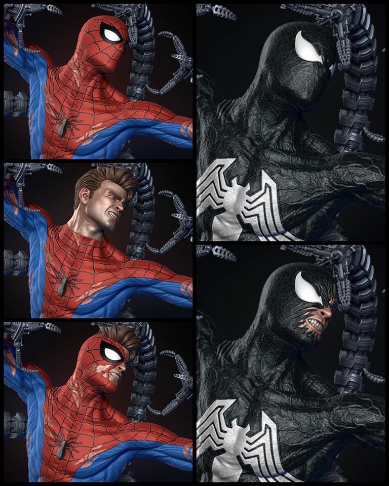 แชร์ภาพต้นแบบซีจีงานปั้น Spider-Man งาม ๆ