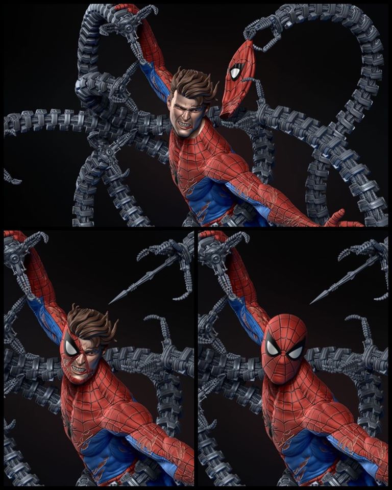 แชร์ภาพต้นแบบซีจีงานปั้น Spider-Man งาม ๆ