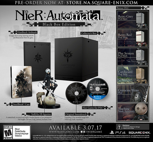 ชมตัวอย่าง PSX Trailer ของ NieR:Automata พร้อมรายละเอียดโบนัสสำหรับผู้จองเกมส์