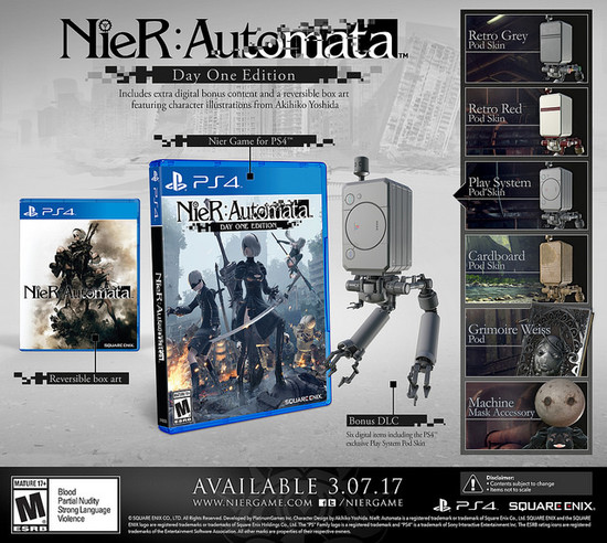 ชมตัวอย่าง PSX Trailer ของ NieR:Automata พร้อมรายละเอียดโบนัสสำหรับผู้จองเกมส์