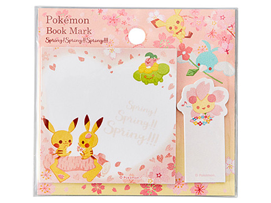 สินค้าโปเกมอนที่เตรียมวางจำหน่ายสำหรับเทศกาลดอกซากุระในญี่ปุ่น