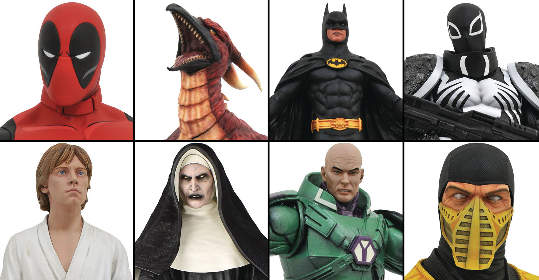 ตัวอย่างงานปั้นล่าสุดจาก Diamond Select Toys และ Gentle Giant