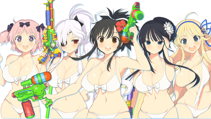 รายละเอียดสาว ๆ และปืนฉีดน้ำ 5 แบบ ในเกมส์ Senran Kagura: Peach Beach Splash