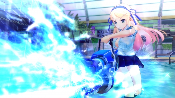 รายละเอียดสาว ๆ และปืนฉีดน้ำ 5 แบบ ในเกมส์ Senran Kagura: Peach Beach Splash