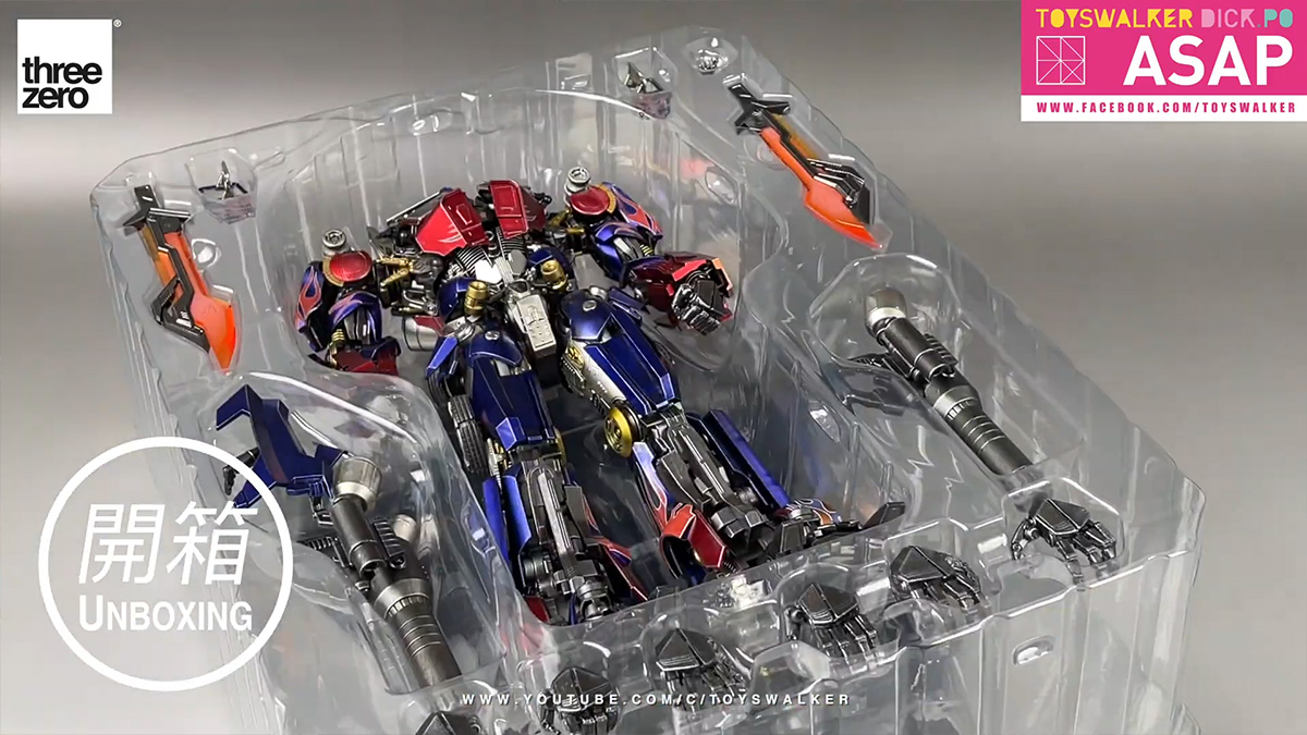 แกะกล่องรีวิว Threezero Transformers: Vengeance - DLX Optimus Prime