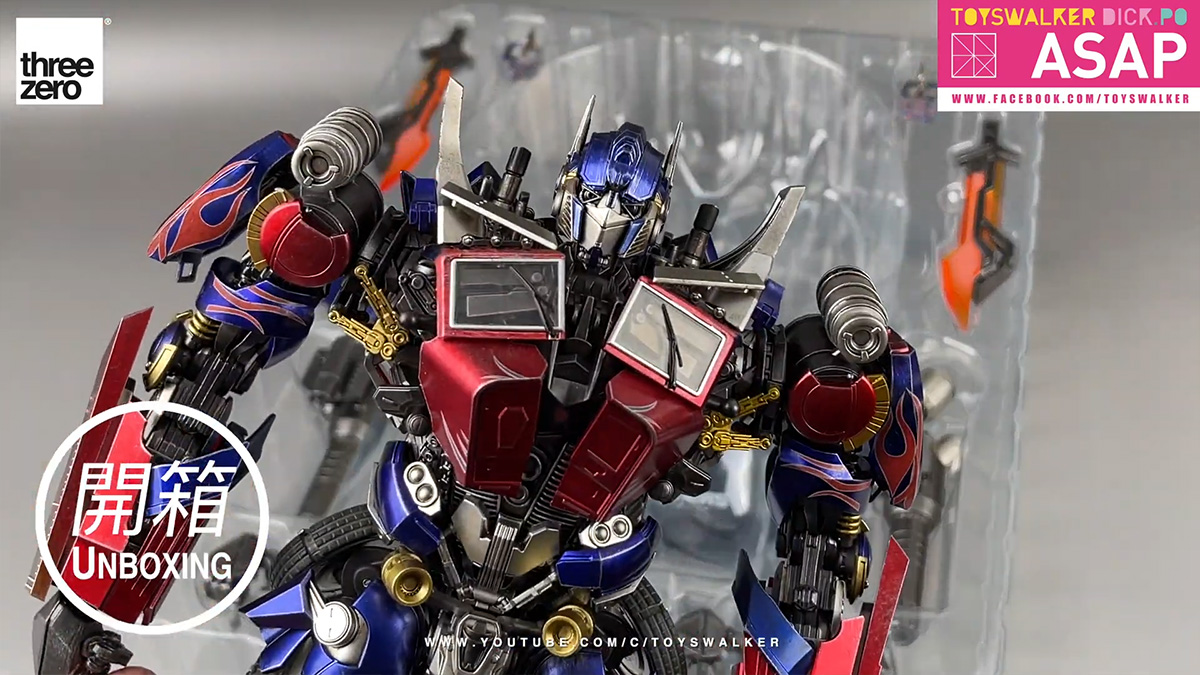 แกะกล่องรีวิว Threezero Transformers: Vengeance - DLX Optimus Prime