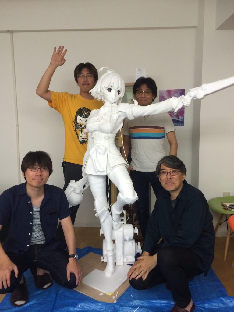 มาดูเบื้องหลังงานปั้นขนาดเท่าตัวจริงของ Mumei กันเถอะ