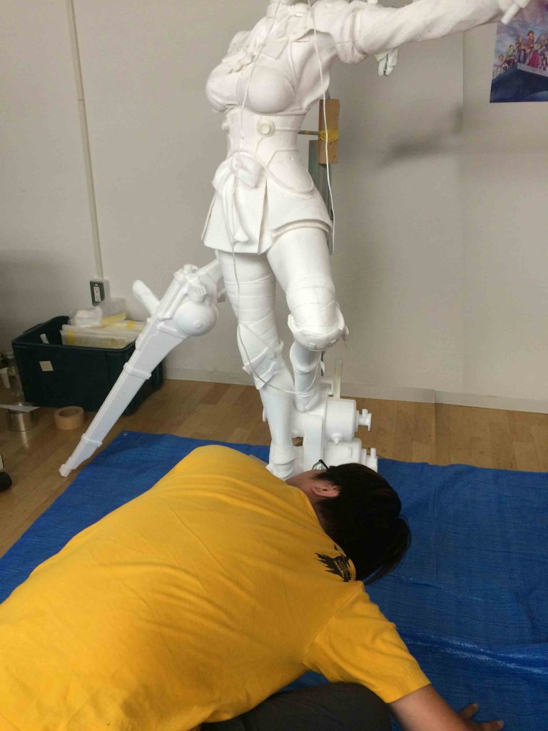 มาดูเบื้องหลังงานปั้นขนาดเท่าตัวจริงของ Mumei กันเถอะ