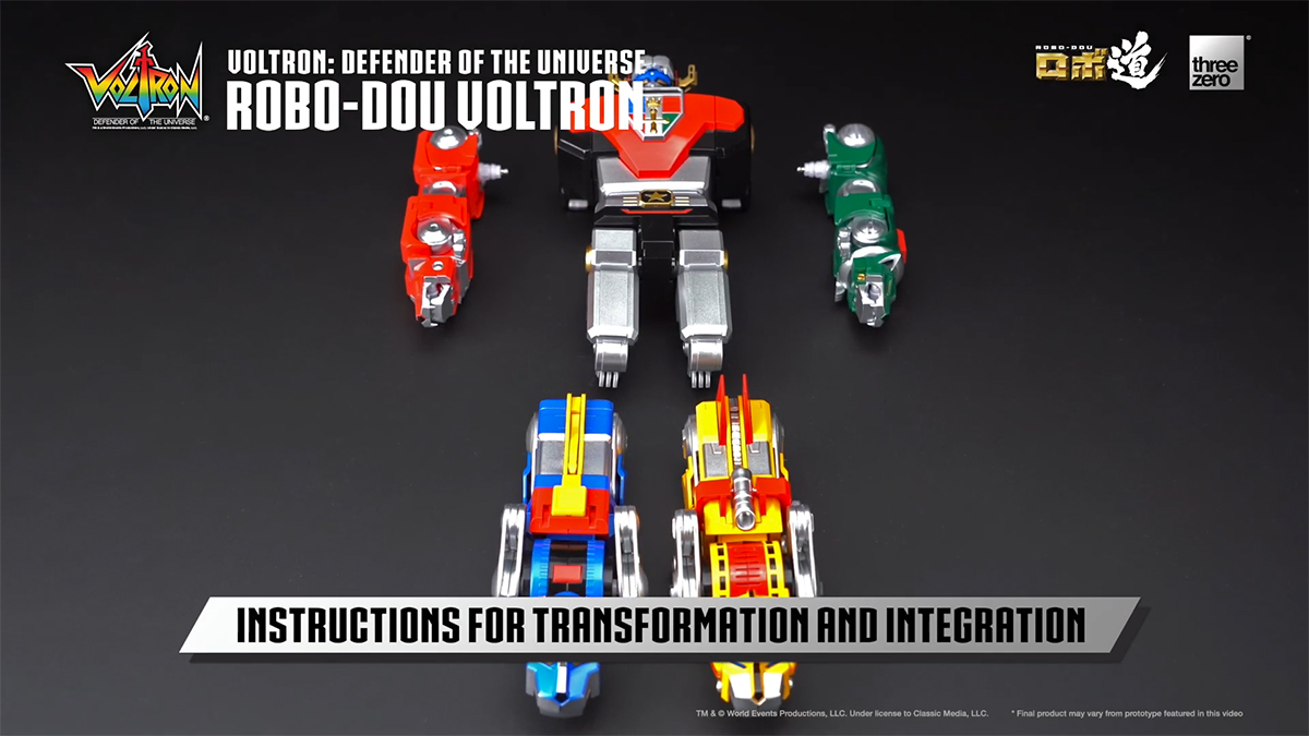 Threezero กับวีดีโอโชว์การรวมร่างหุ่น Robot Road Voltron
