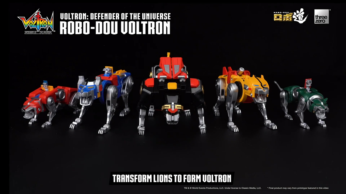 Threezero กับวีดีโอโชว์การรวมร่างหุ่น Robot Road Voltron