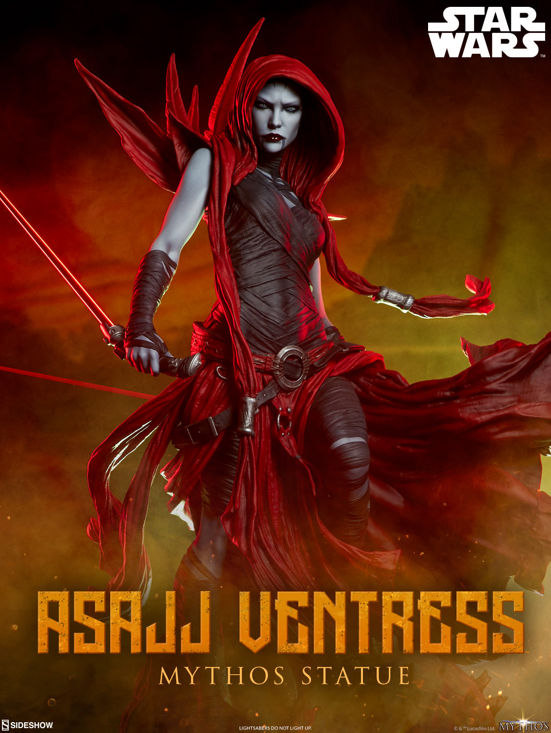 Sideshow เผยภาพงานปั้นใหม่สวย ๆ ของ Darth Sidious และ Asajj Ventress จาก Star Wars