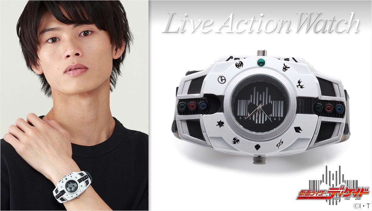 สวยไม่หยอก กับนาฬิกา Kamen Rider Decade สินค้าใหม่จากซีรีส์ LIVE ACTION WATCH ของ Premium Bandai