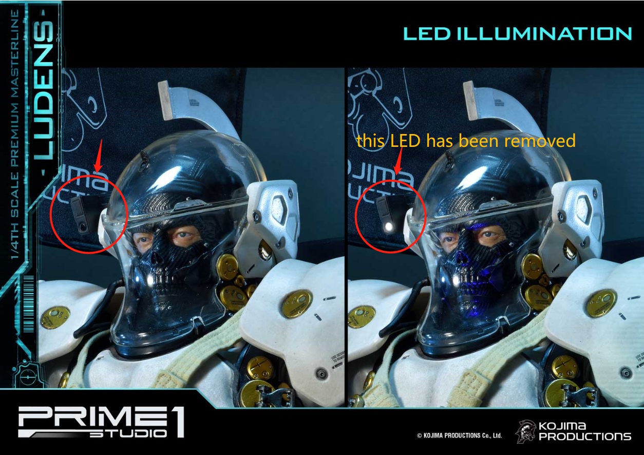 Prime1Studio อัพเดทข่าวการเปลี่ยนแปลงงานปั้น Ludens ขนาด 1/4