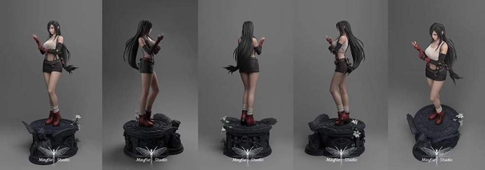 ภาพซีจีต้นแบบงานปั้นงาม ๆ ของ Tifa Lockhart จากค่าย Mayfiles Studio