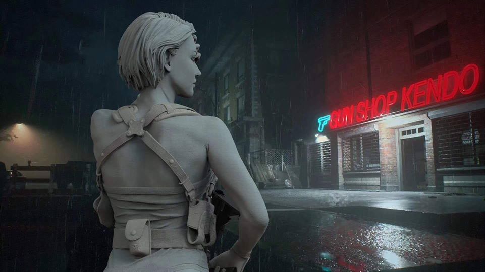 เผยภาพซีจีงานปั้นของ Jill Valentine จากเกม Resident Evil 3 Remake